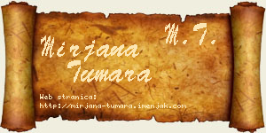 Mirjana Tumara vizit kartica